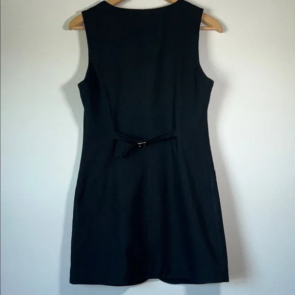 Commense Black Sleeveless Button Mini Dress - Picture 4 of 8